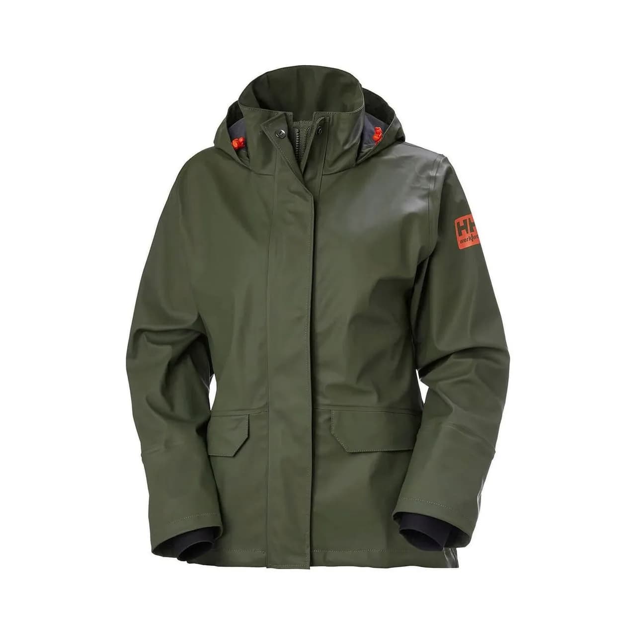 Helly Hansen Women's Army Green Gale Waterproof Rain Jacket