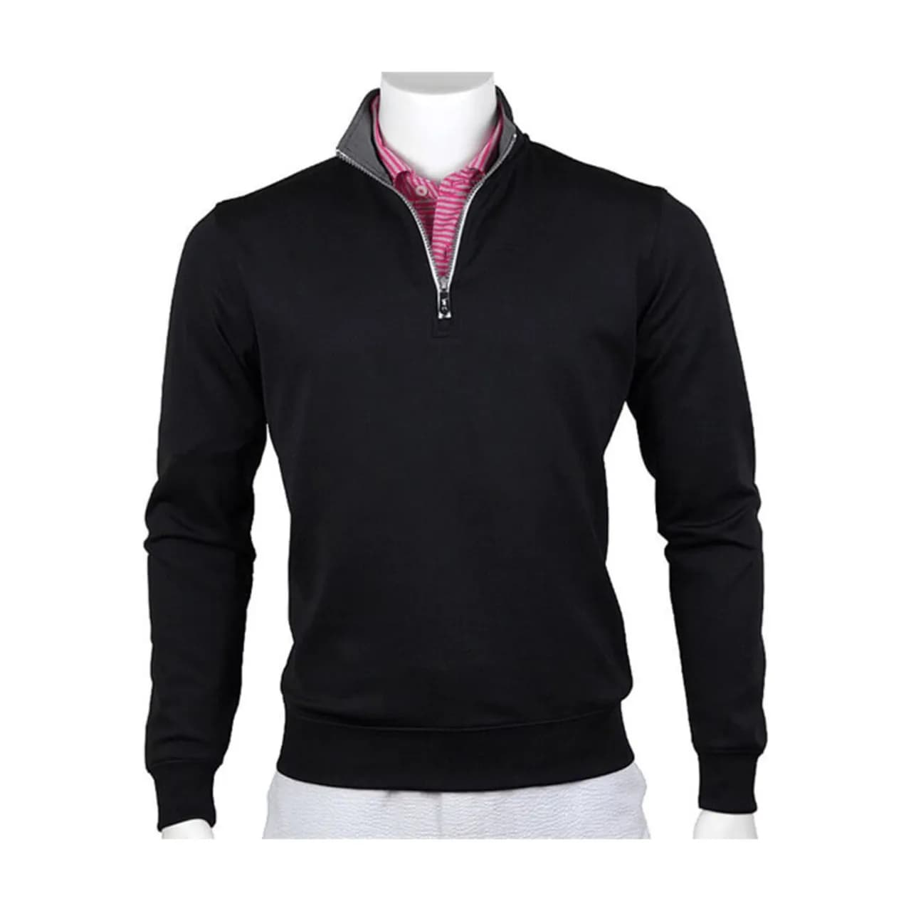 Fairway & Greene Men's Caves Quarter-Zip-Black