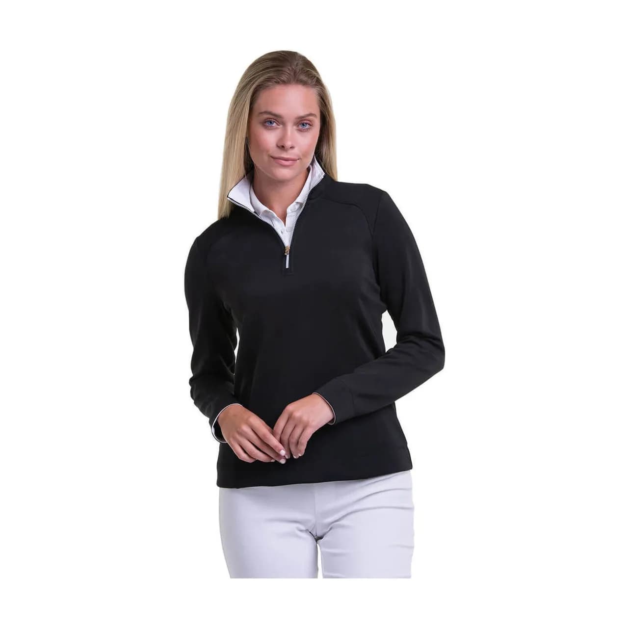 Fairway & Greene Women's Wells Quarter-Zip-Black