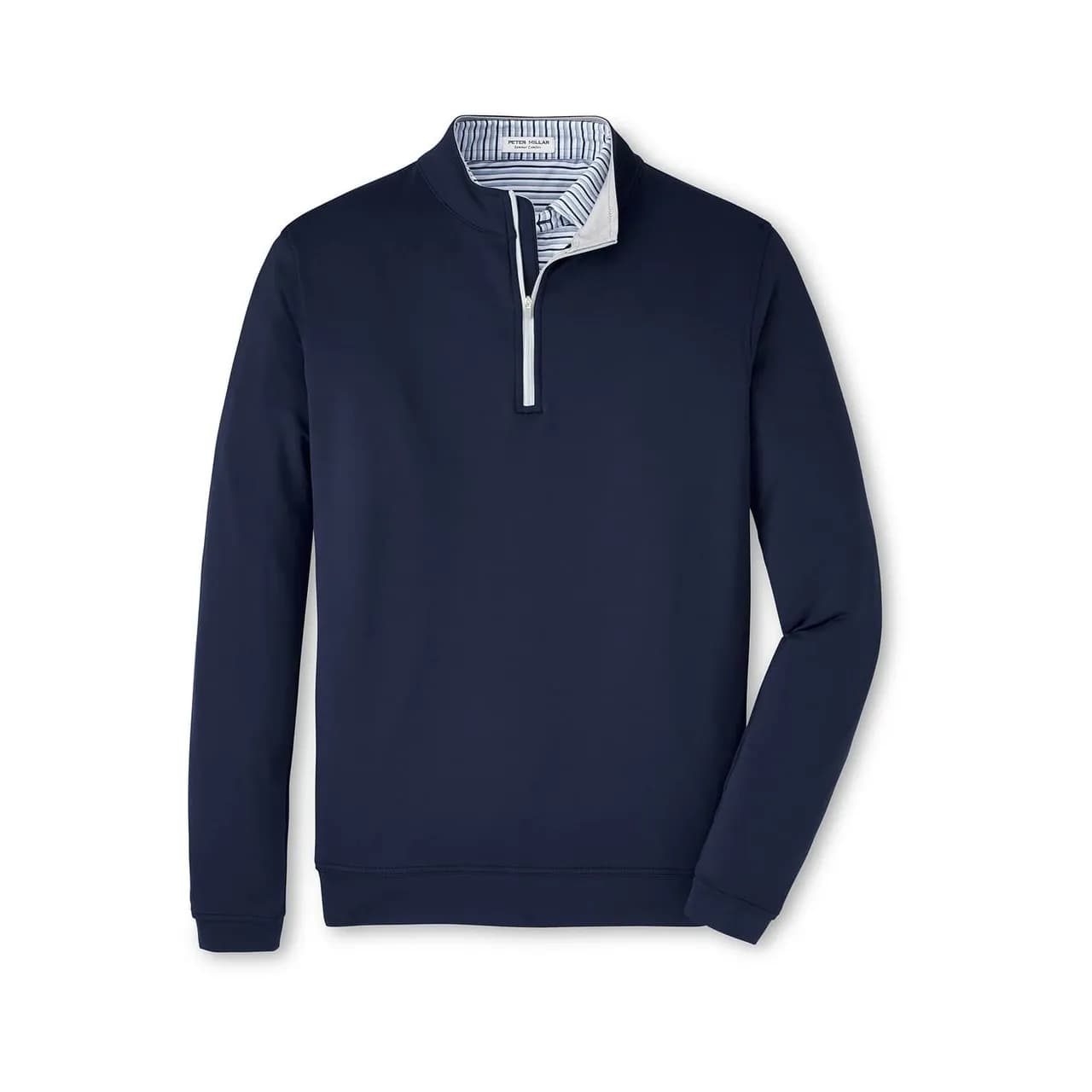 Peter Millar Men's Navy Perth Stretch Loop Terry Quarter-Zip